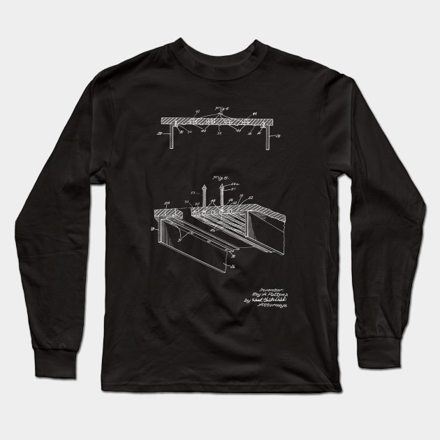 Water Jet Propelled Vintage Patent Hand Drawing Long Sleeve T-Shirt by TheYoungDesigns